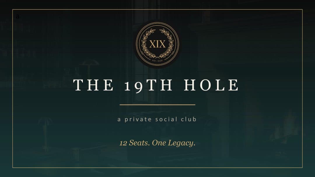 19th Hole Pitch Deck